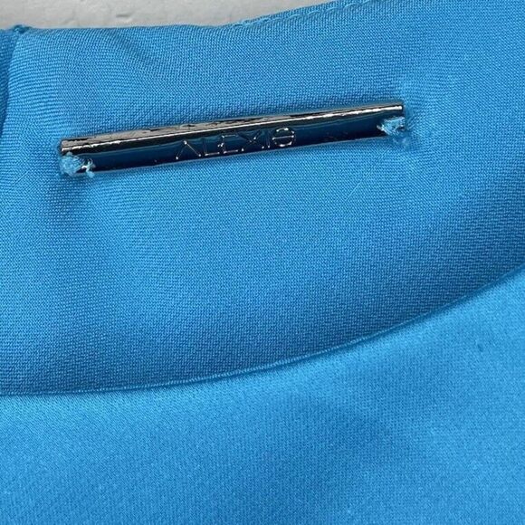 ALEXIS Lune Gown Womens Large L Blue Sleeveless Cutout A-Line Maxi Satin - Picture 10 of 14